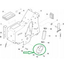 Труба гнута зварна АС829153, AC829153, Kverneland
